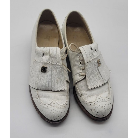 FootJoy Shoes - Foot Joy women's SZ 5.5B vintage Leather Wing tip Tassel golf shoes
